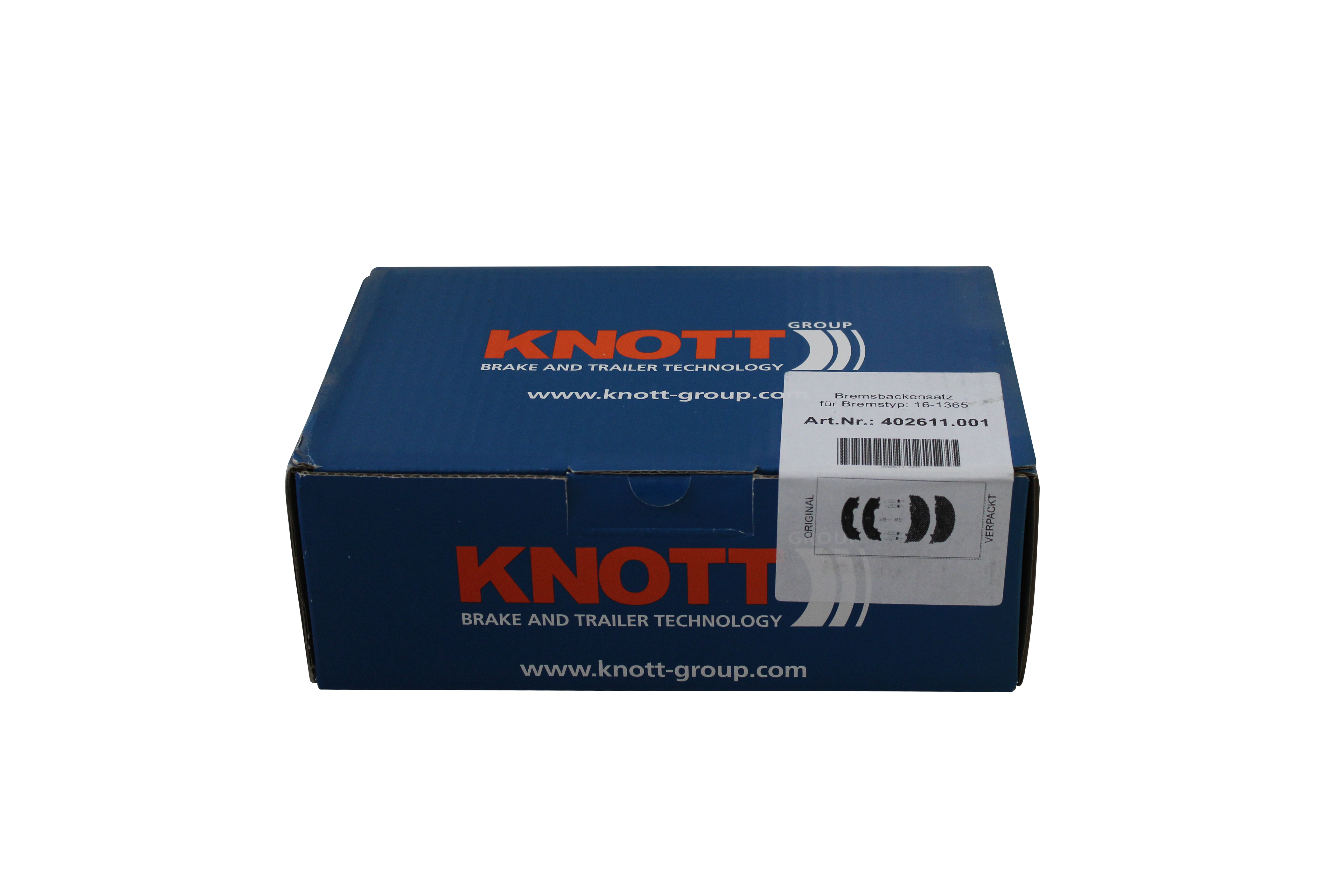 KNOTT Remschoenset, 160 x 35 mm, voor 16-1365