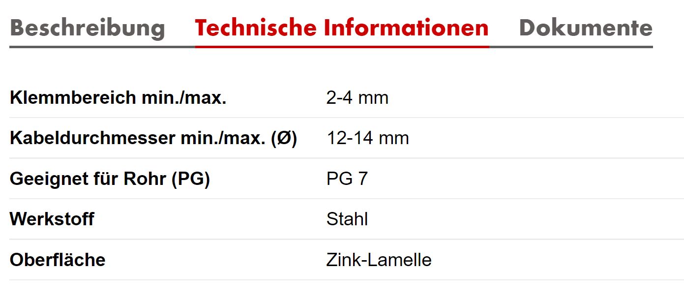 Trägerklemme Typ SRV, Ø 12-14 mm, Klemmb. 2-4 mm