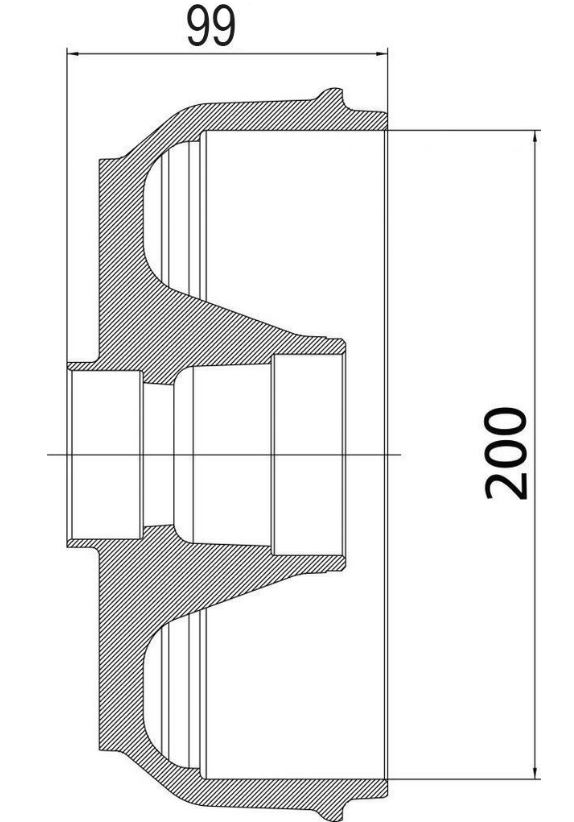 Brake Drum, suitable for axles