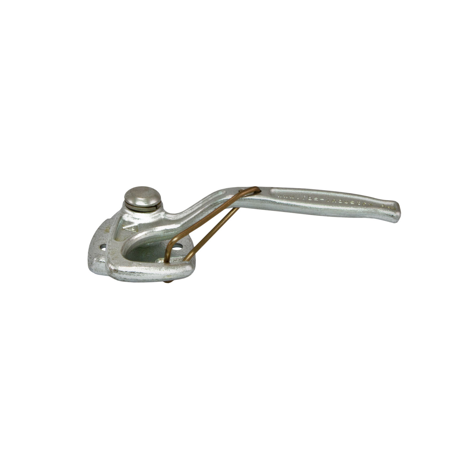 Angle-handle lock, plate to be