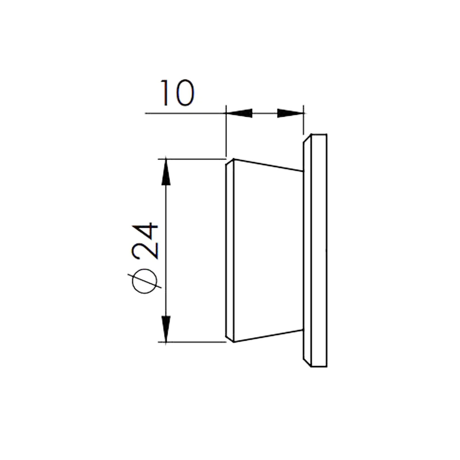 Telescope locking beam, for an