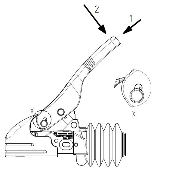 KNOTT KS30, universal, -3000 kg, Ø 35/40/45/50 mm