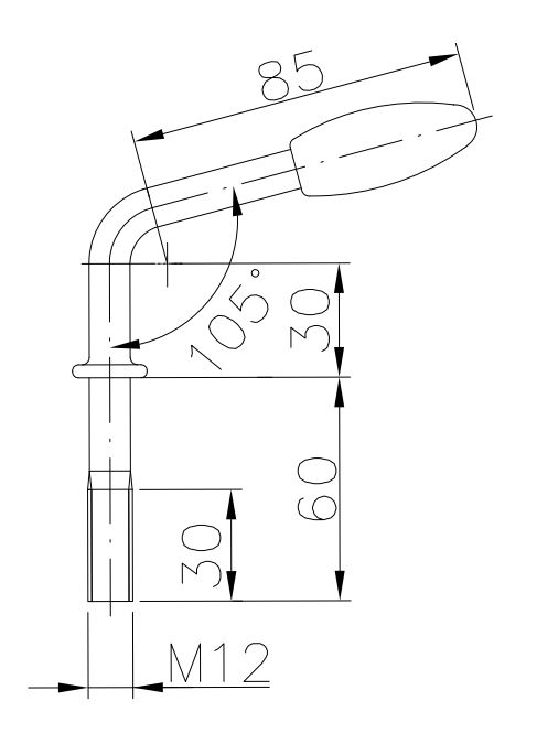 BÜNTE Knevelbout, M12 x 90 mm