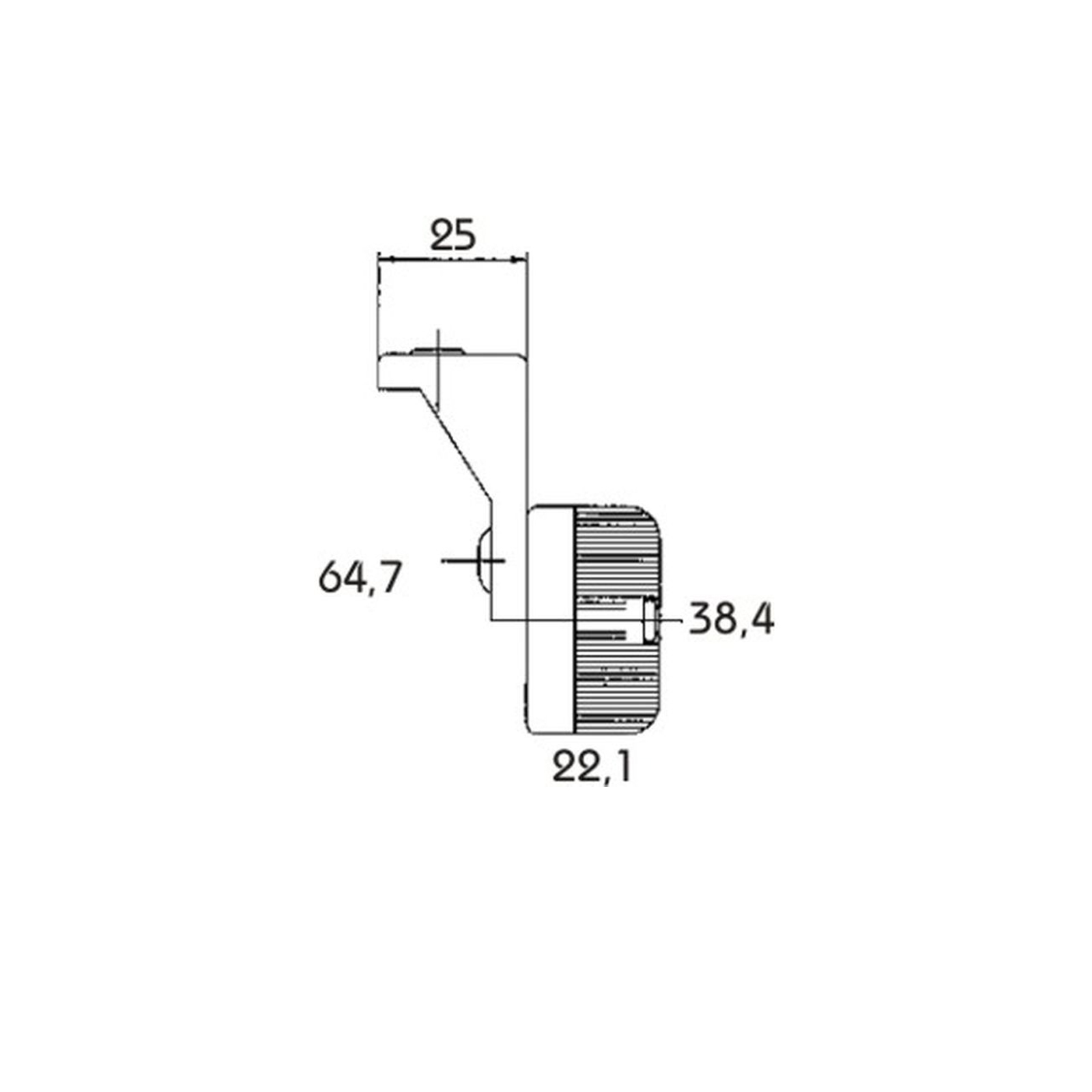 PROPLAST side marker light, ye