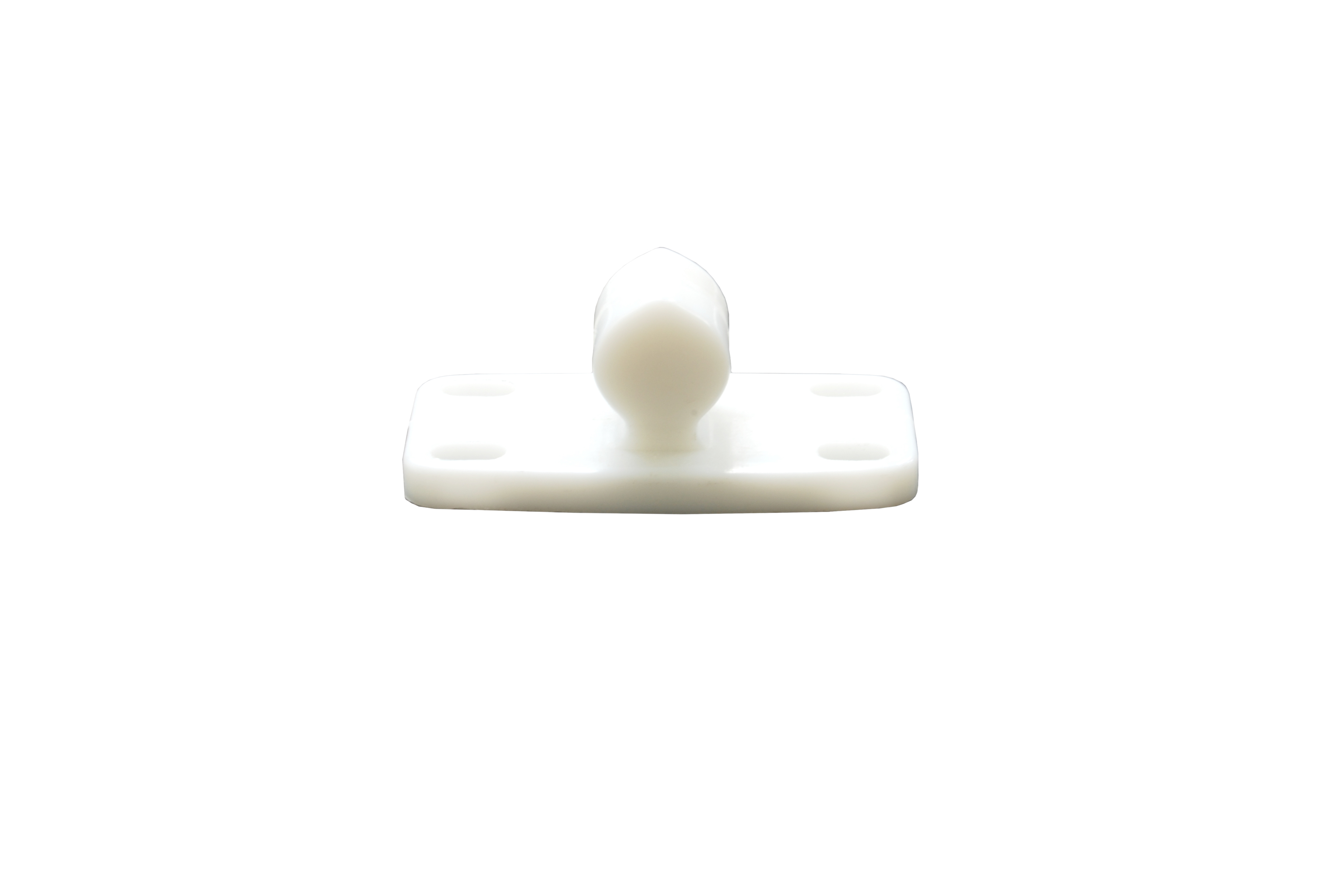 Door stop, white, ball studs