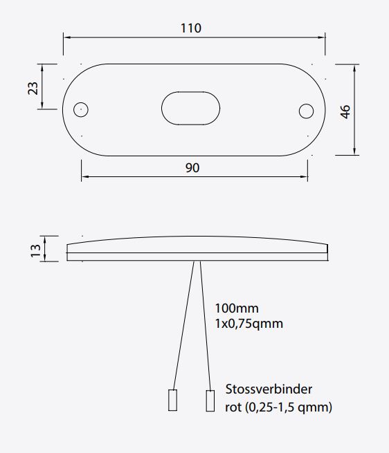 ASPÖCK Flatpoint III Seitenmarkierungsleuchte LED