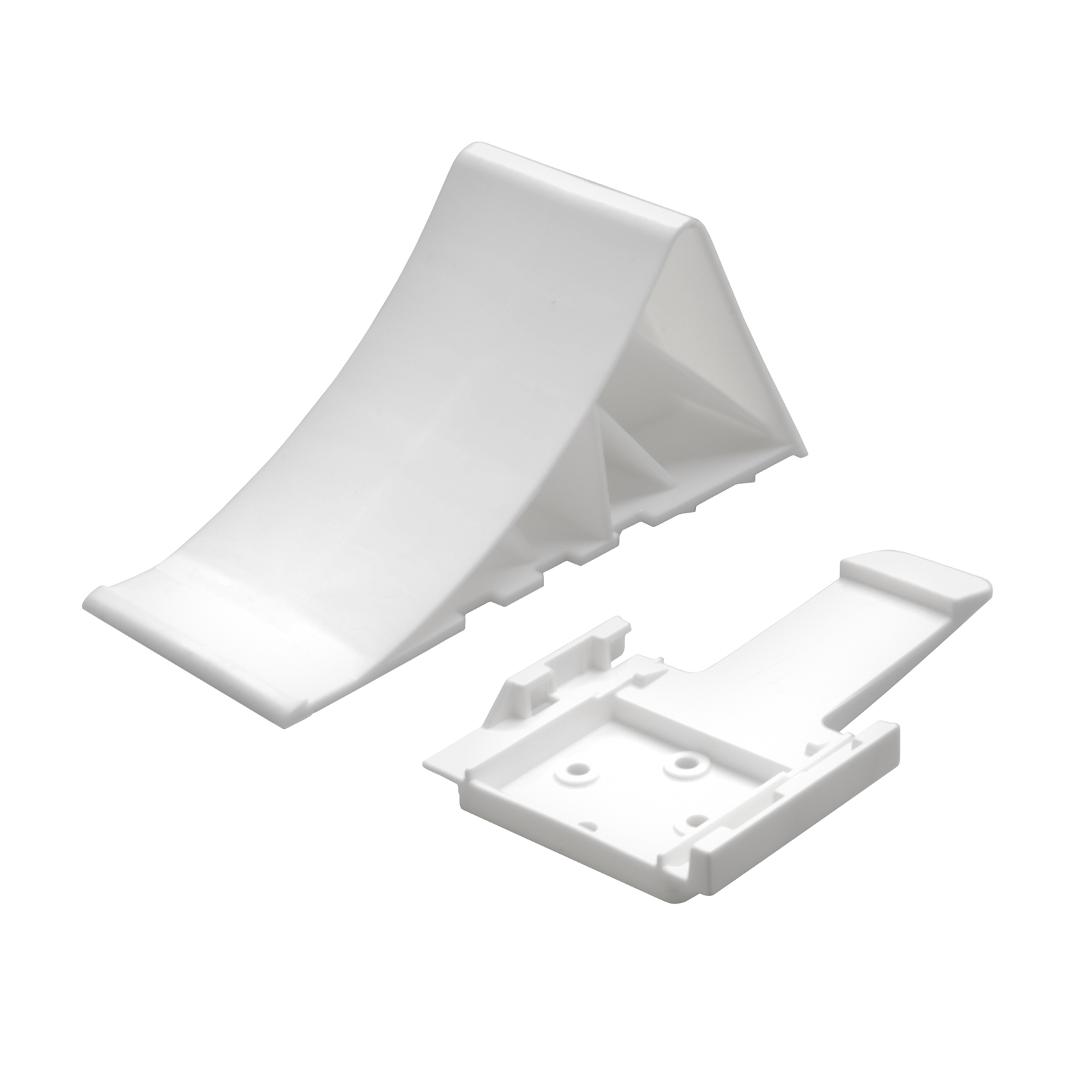 Wheel chock, plastic, with hol