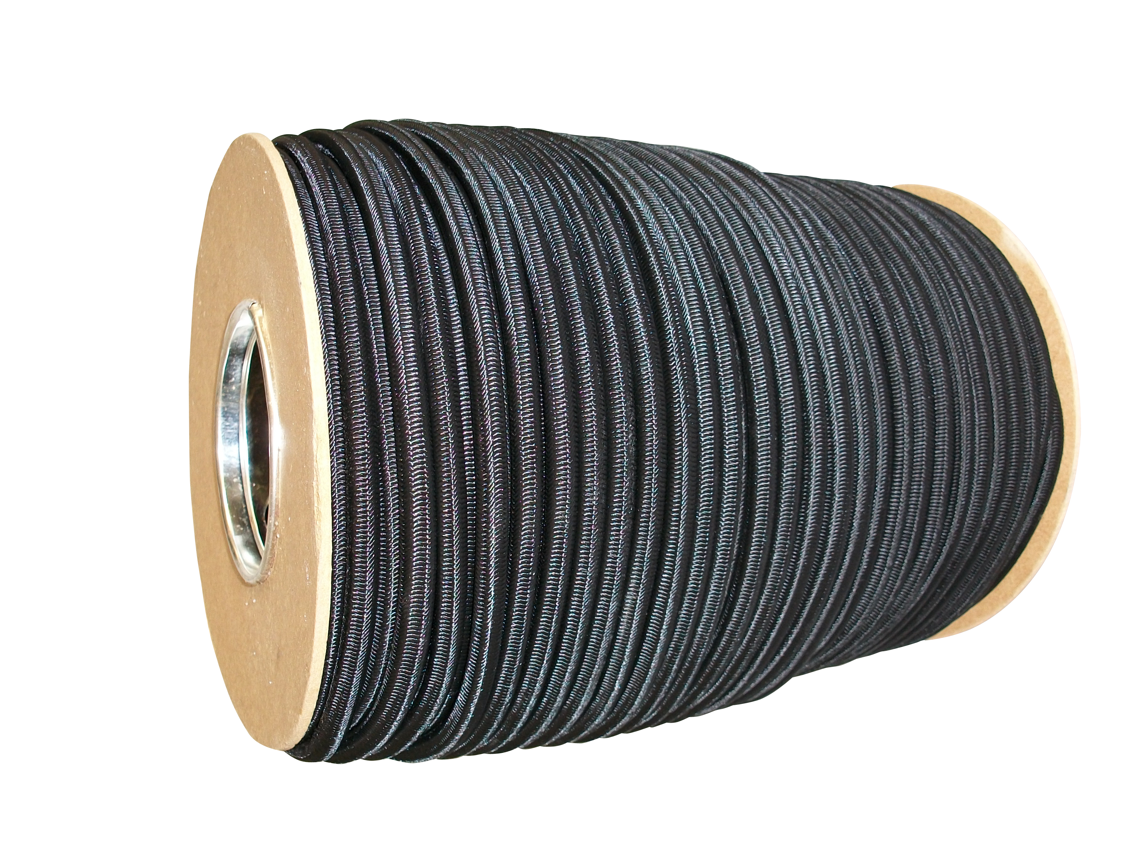 Elastiek kabel, Ø 6 mm, zwart, UV-bestendig