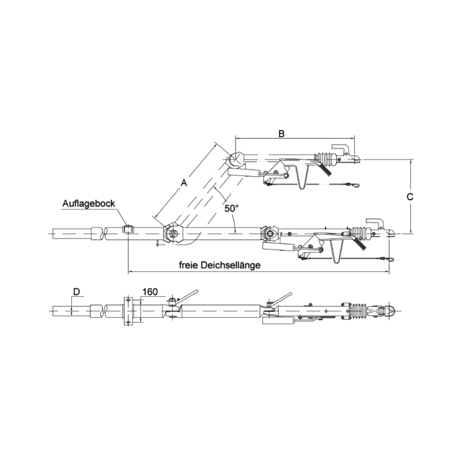 SCHLEGL Auflaufeinrichtung SFH20, 1400-2000 kg