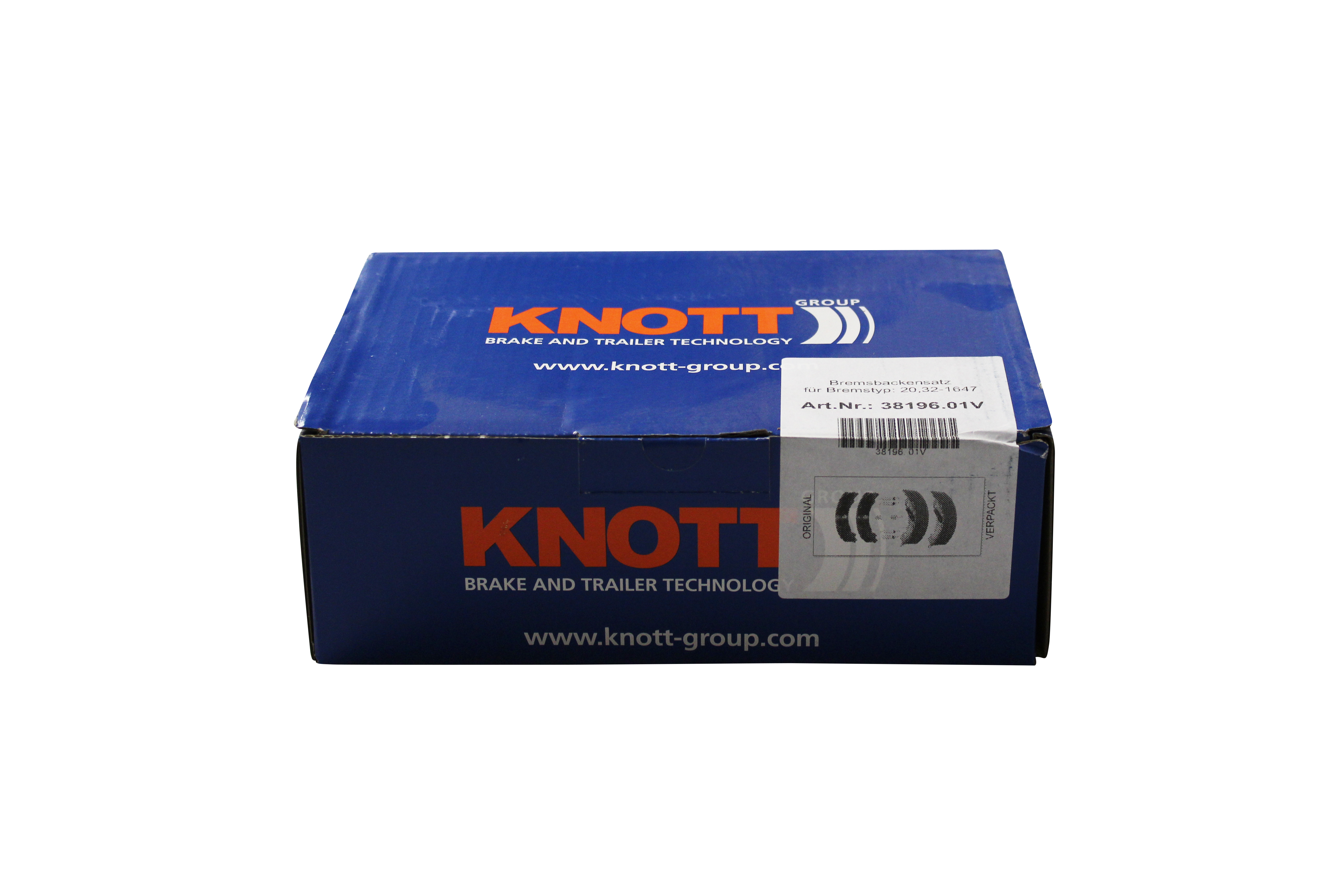 KNOTT Remschoenset, 203,2 x 40 mm, voor 20,32-1647