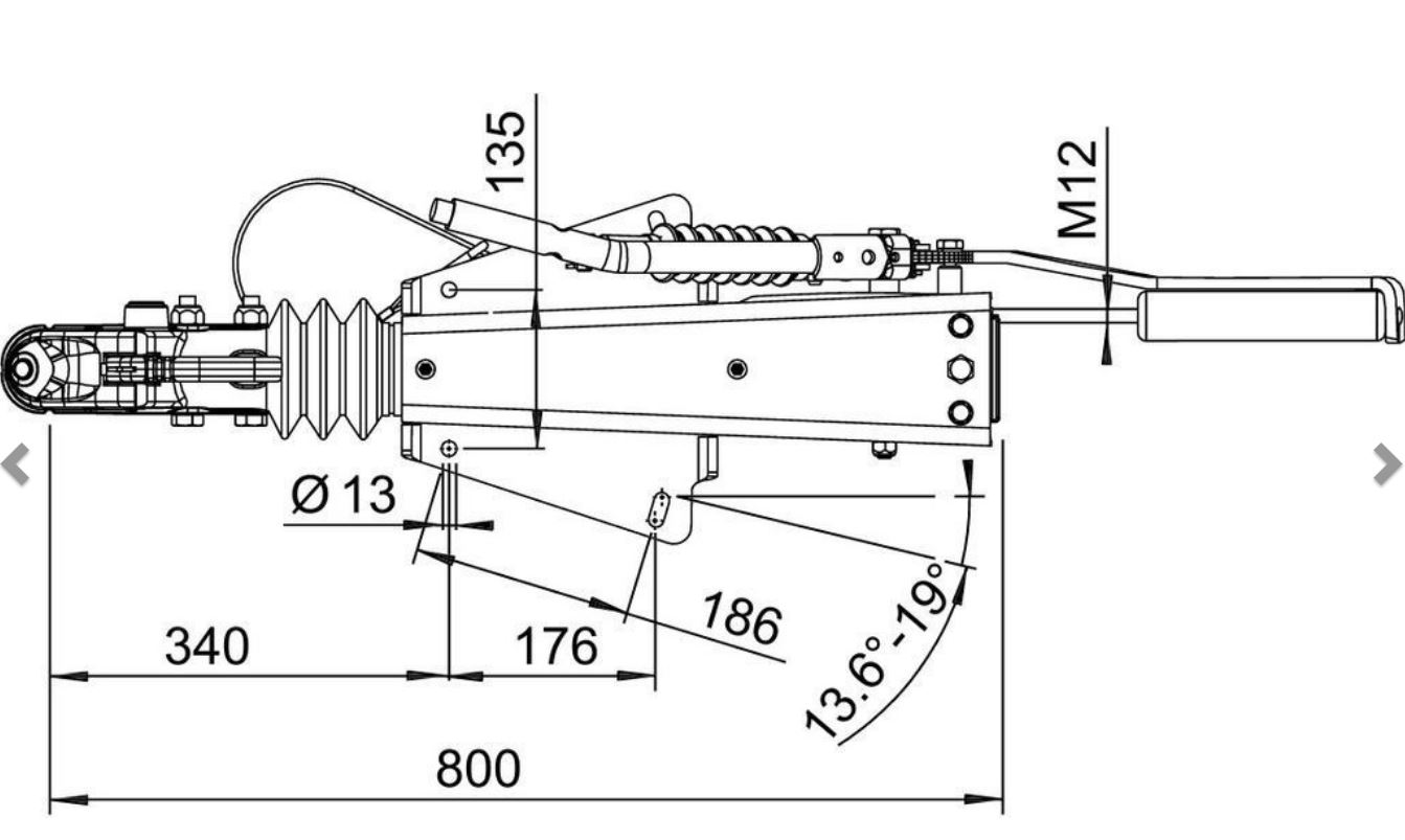 AL-KO Auflaufeinrichtung 2,8 VB/1-C, 2500-3500 kg