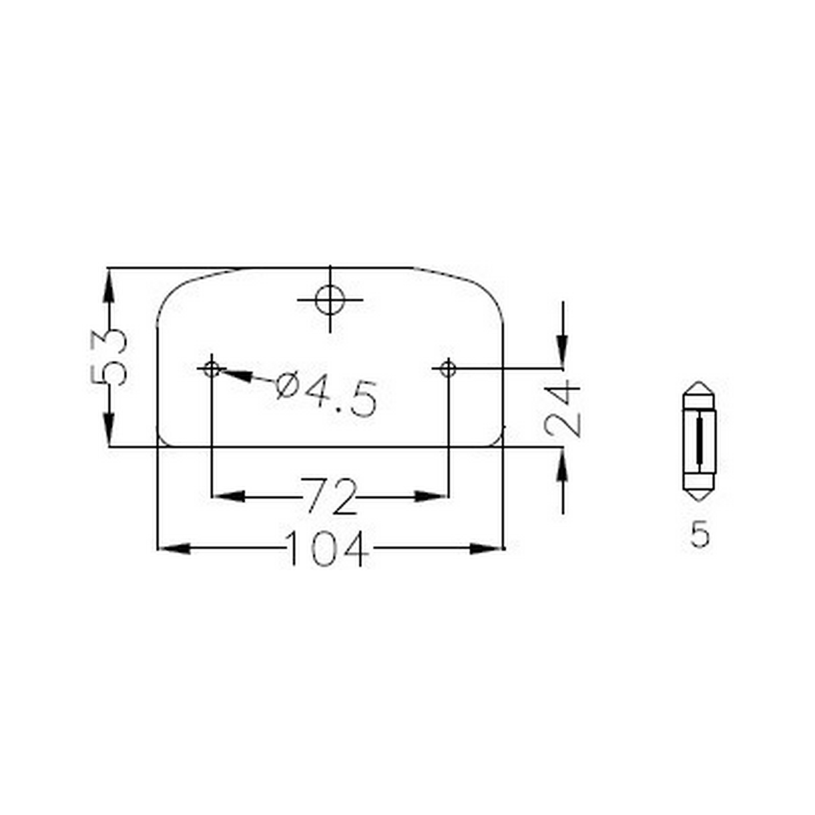 GEKA number plate light KL 37,