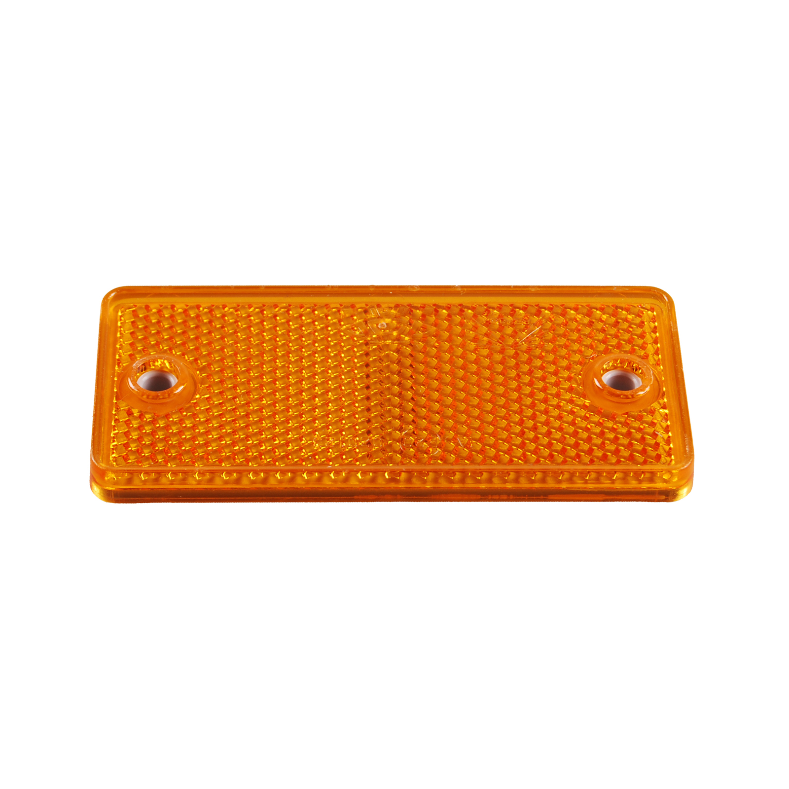 Reflex reflector, yellow, plas