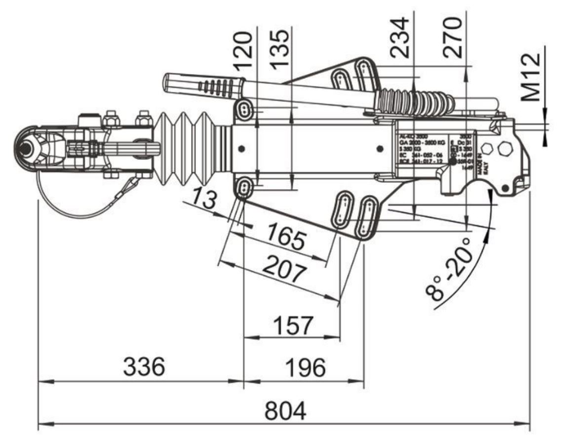 AL-KO Auflaufeinrichtung AE 3500, 2000-3500 kg