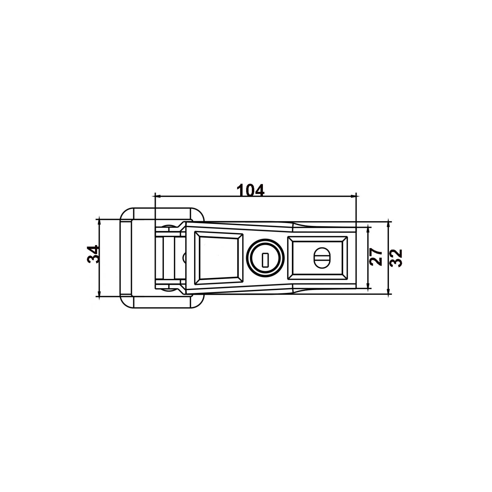 Eccentric-lock, lockable, with