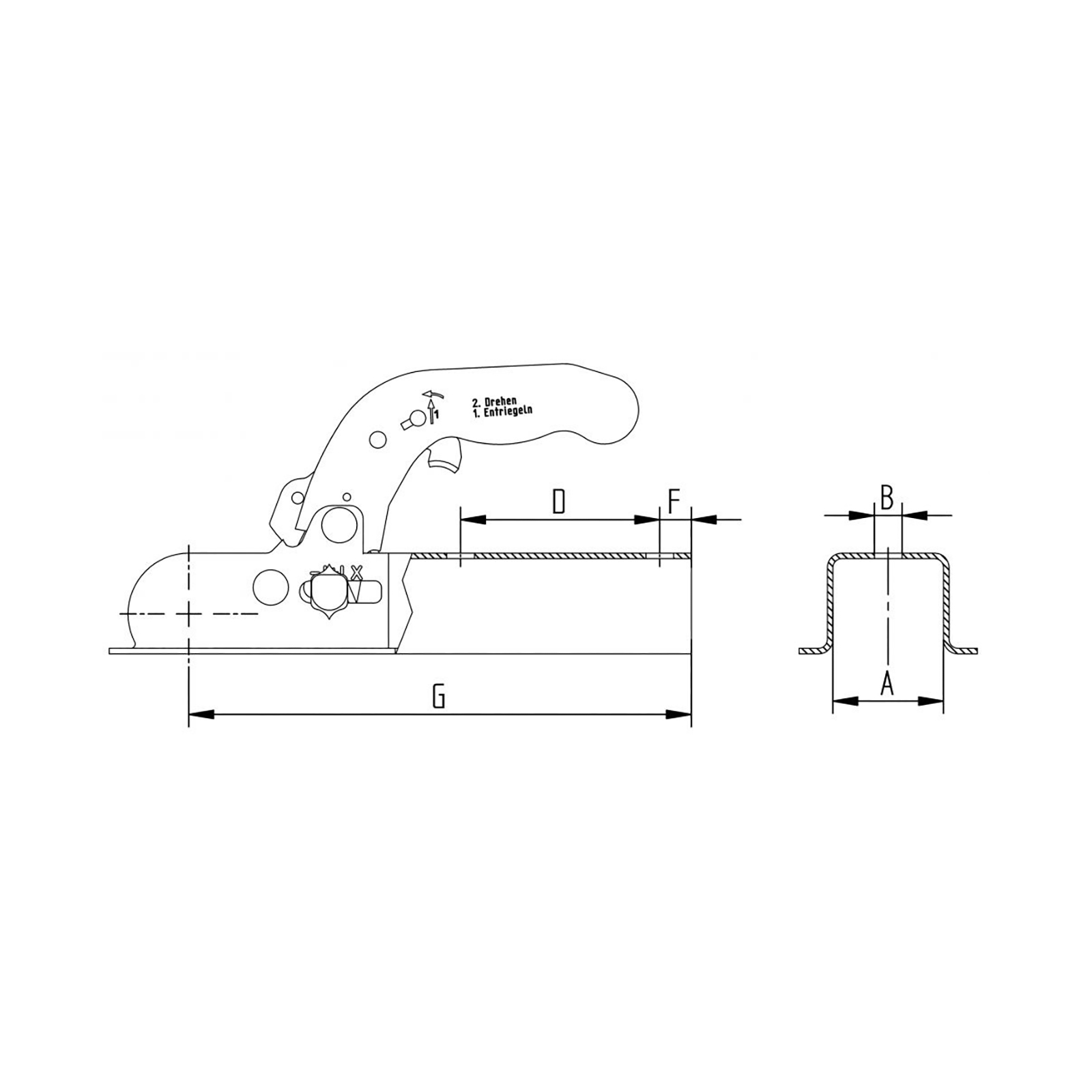 KNOTT K7,5-L, -750 kg, Vkt. 60 mm