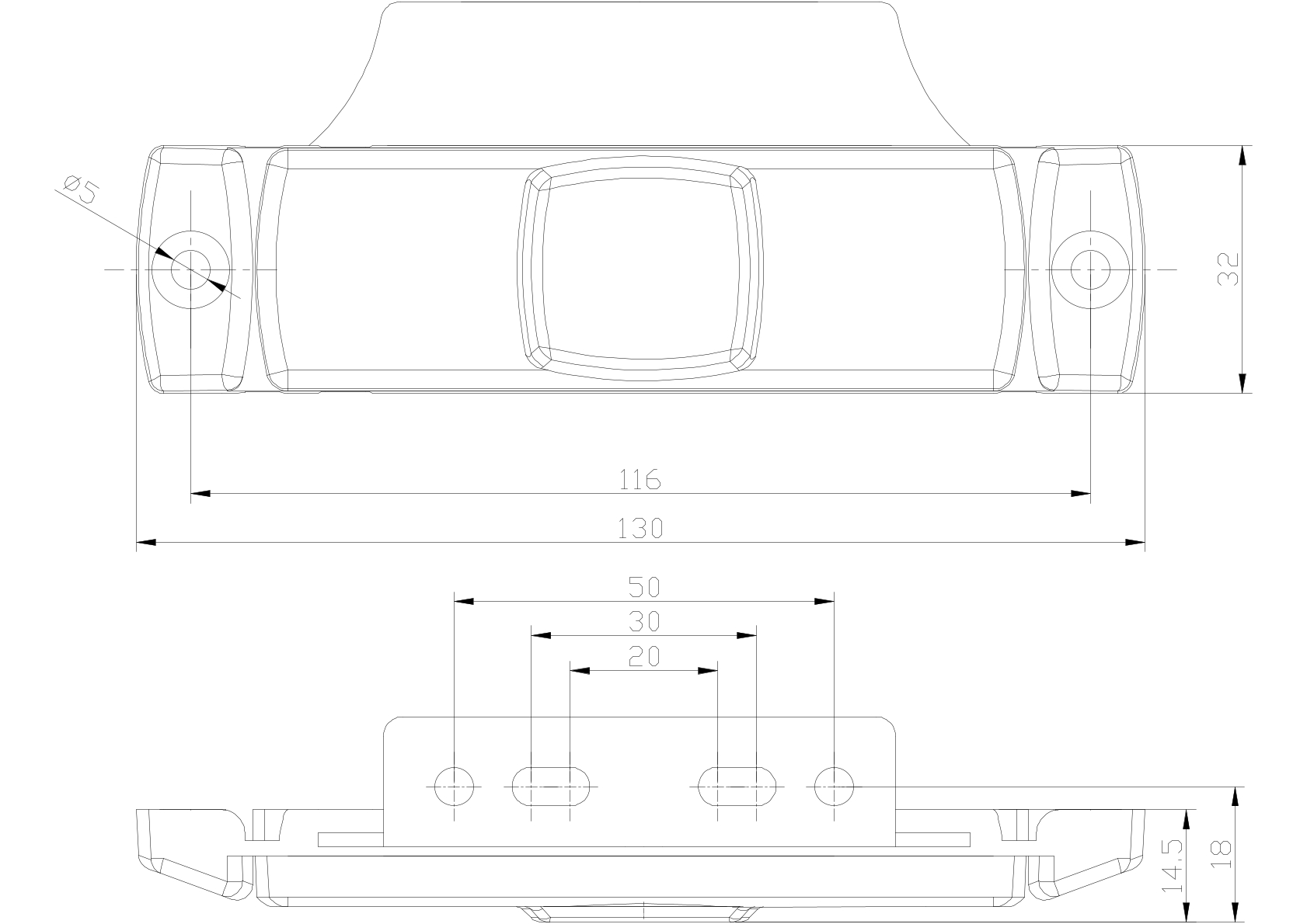 FRISTOM FT-017 Seitenmarkierungsleuchte LED gelb