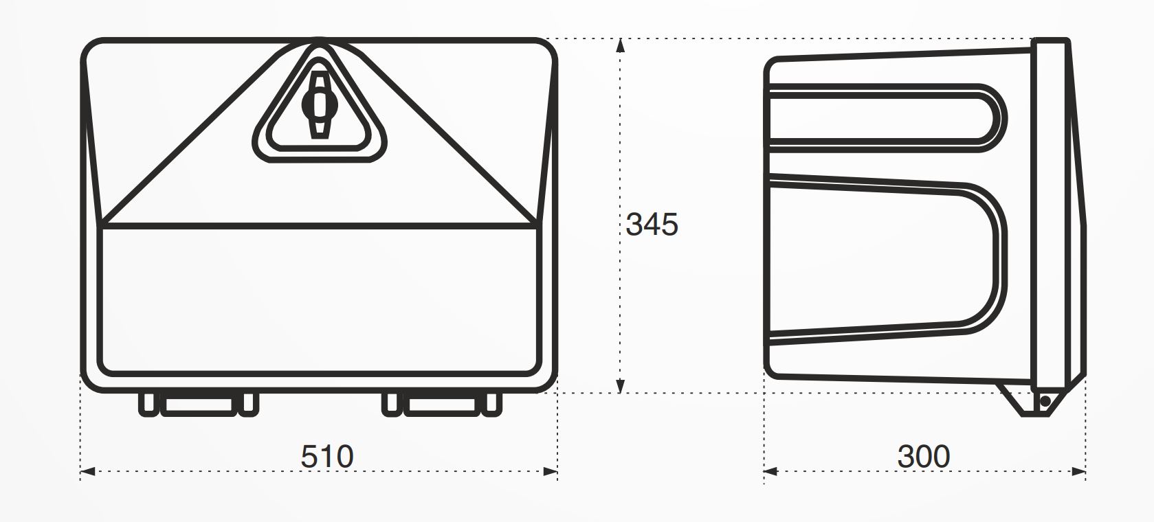 BÜNTE Slick-Box 500-3, kunststof