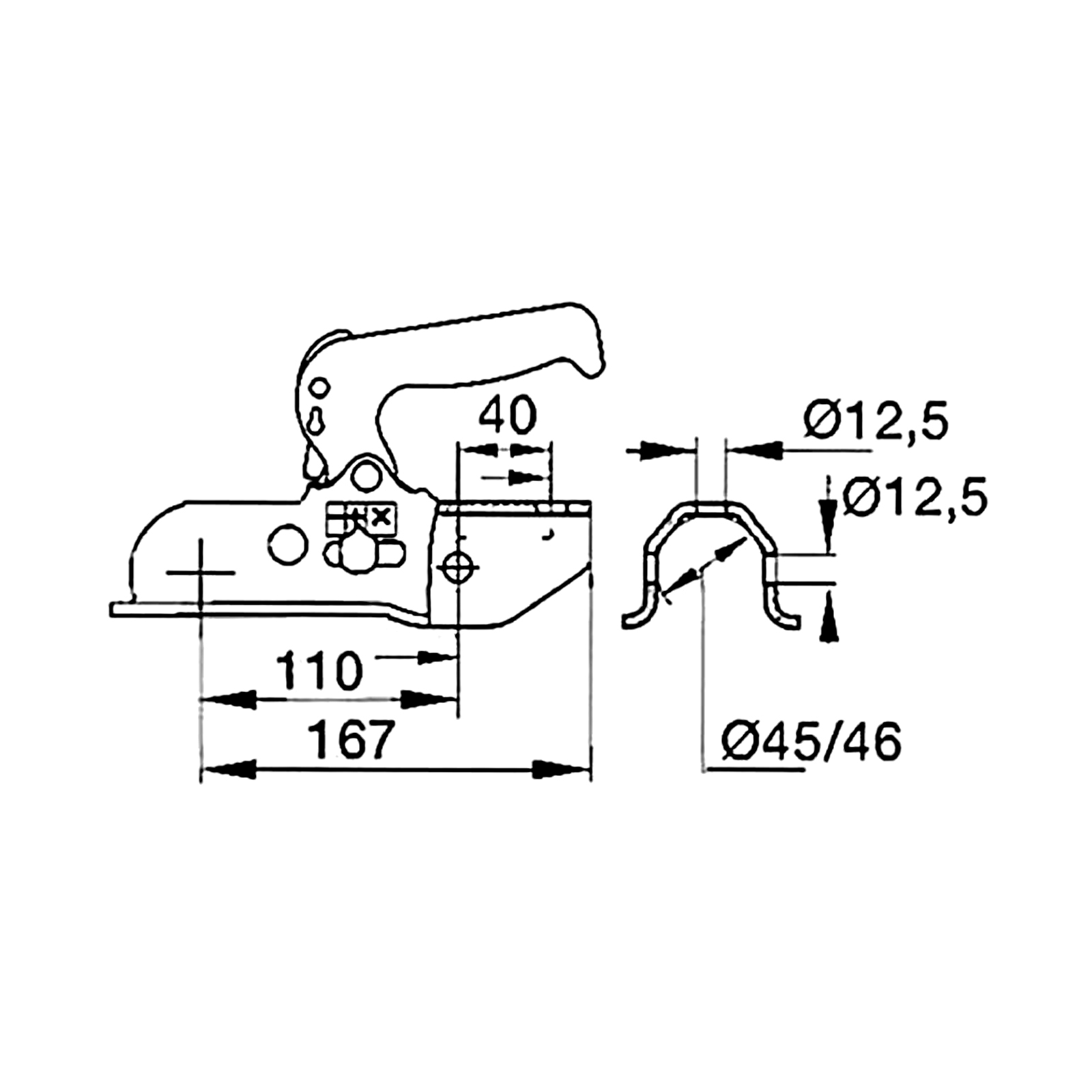 WINTERHOFF WW 220-RA, -2200 kg, Ø 45-46 mm