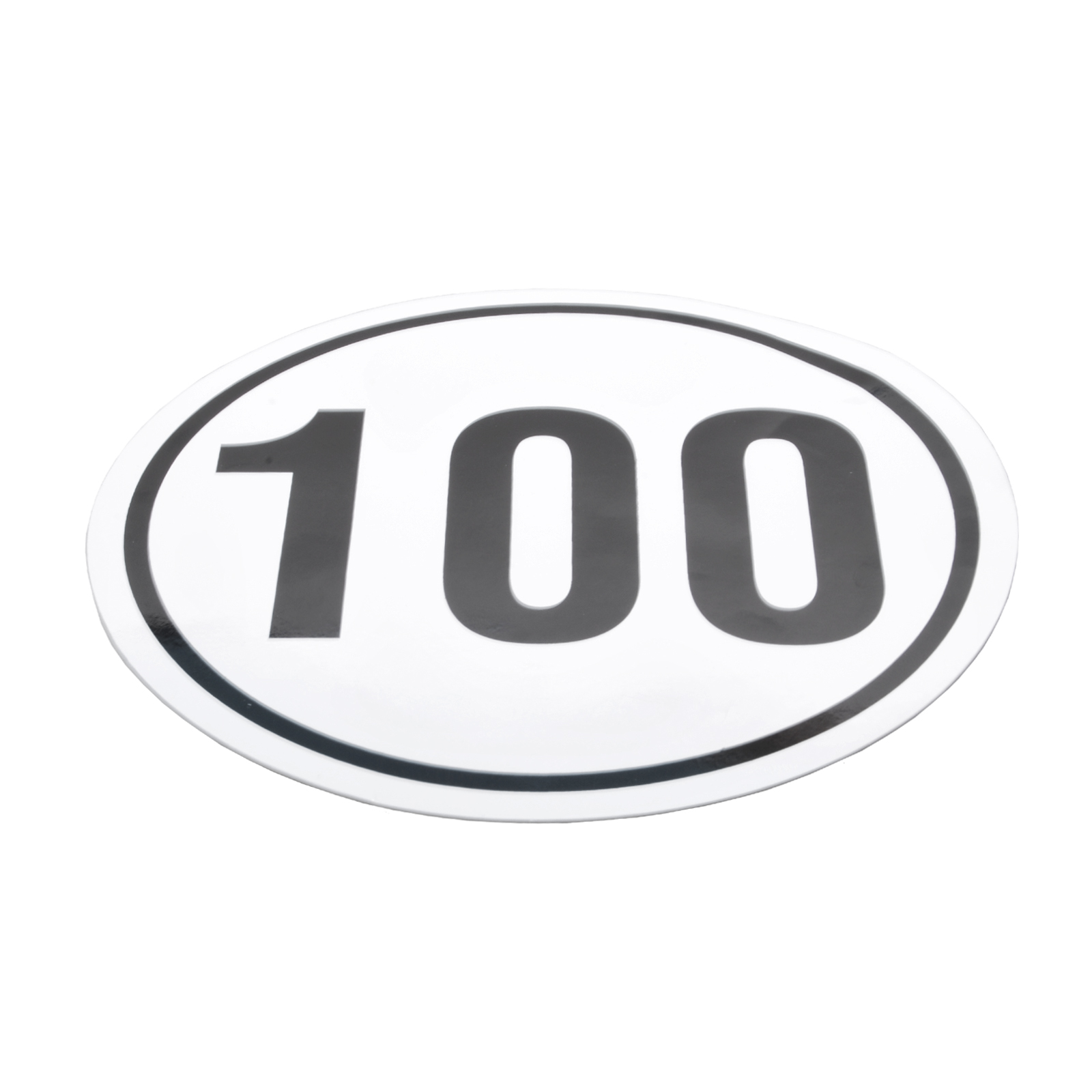 Geschwindigkeitsaufkleber, 100 km/h, Ø 200 mm