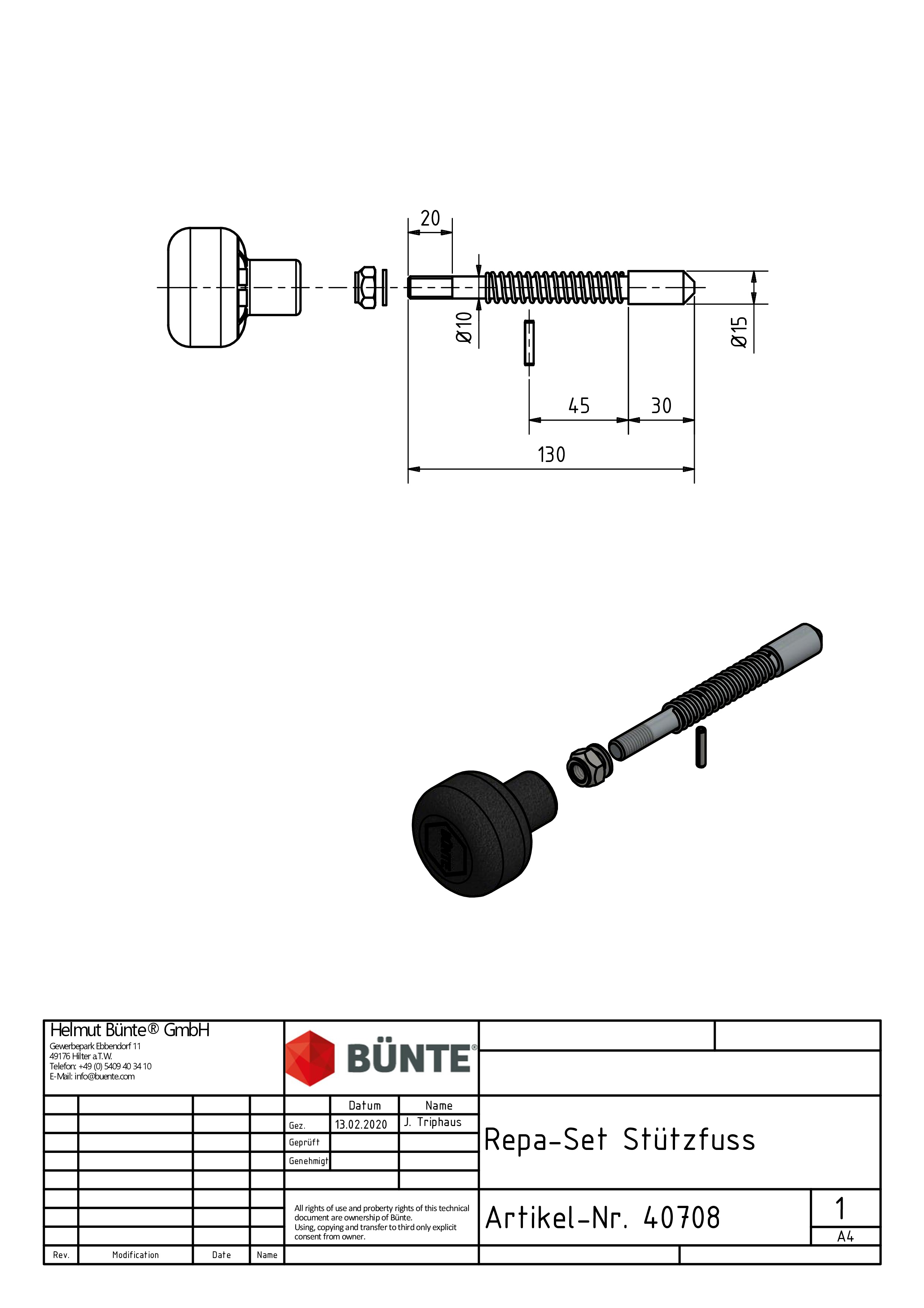 BÜNTE Reparatieset