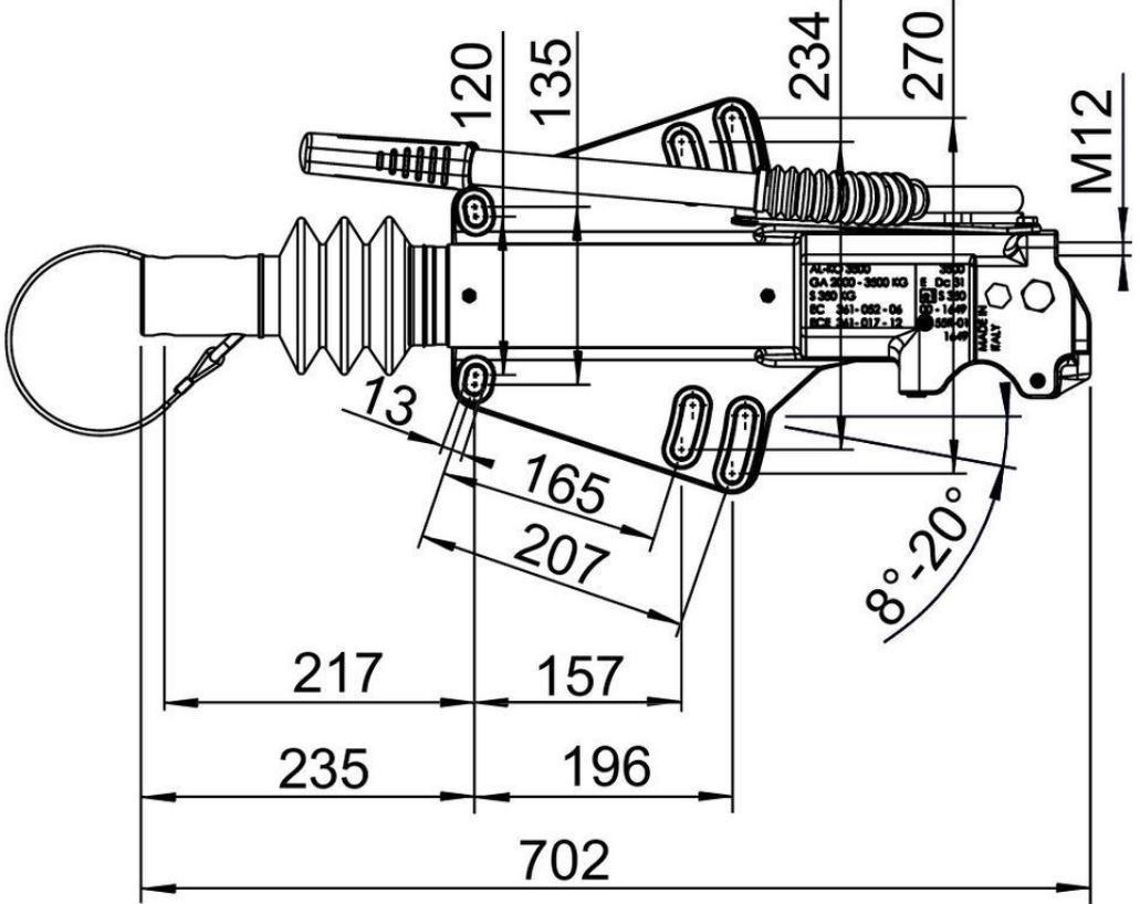 AL-KO Auflaufeinrichtung AE 3500, 2000-3500 kg