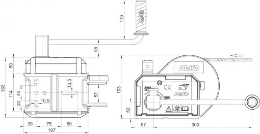 AL-KO winch type 901 A, remove