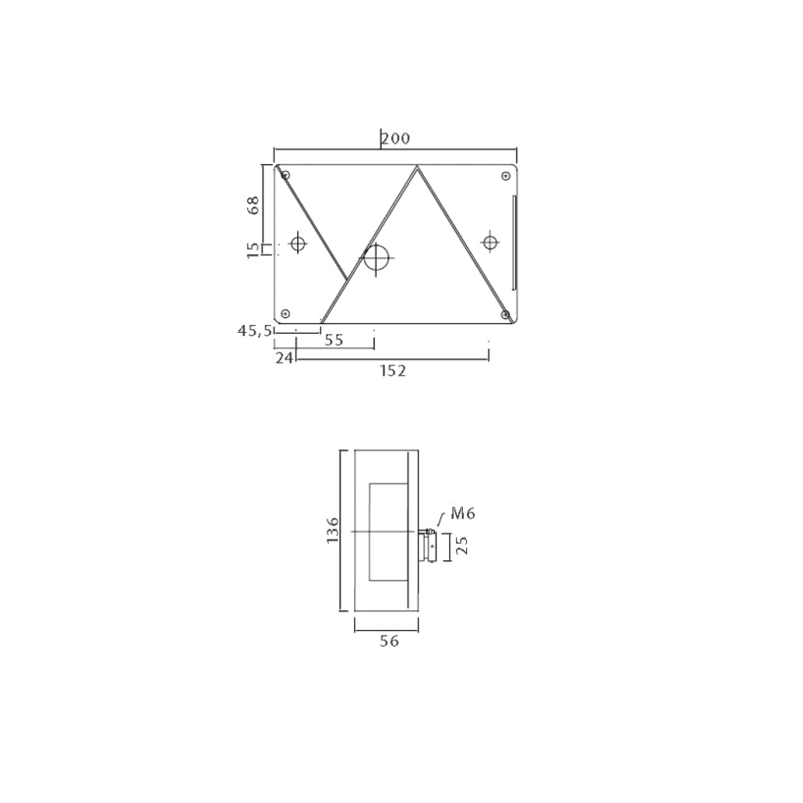 ASPÖCK Multipoint IV, rechts, kenteken-/achteruitr