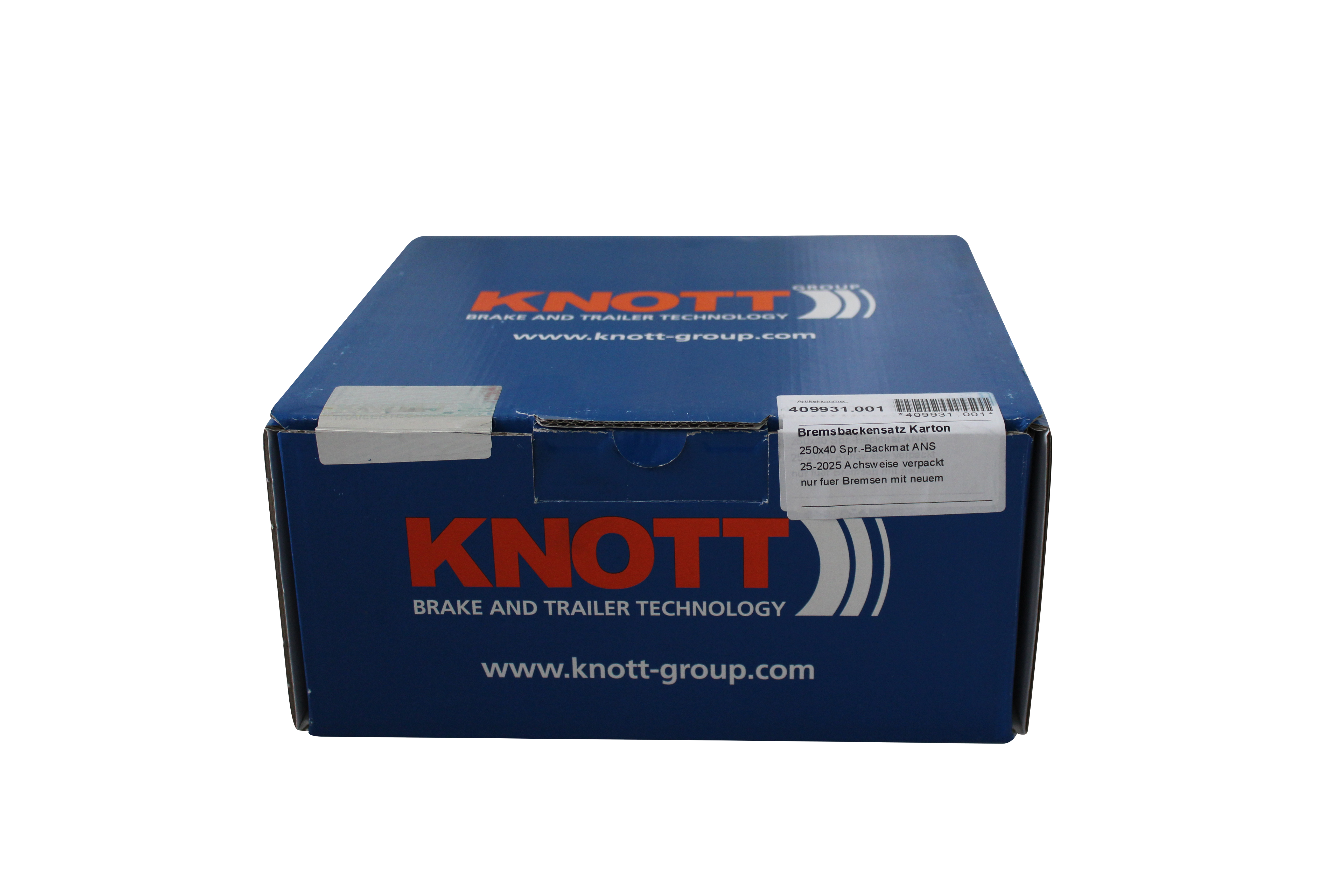 KNOTT Remschoenset, 250 x 40 mm, met ANS