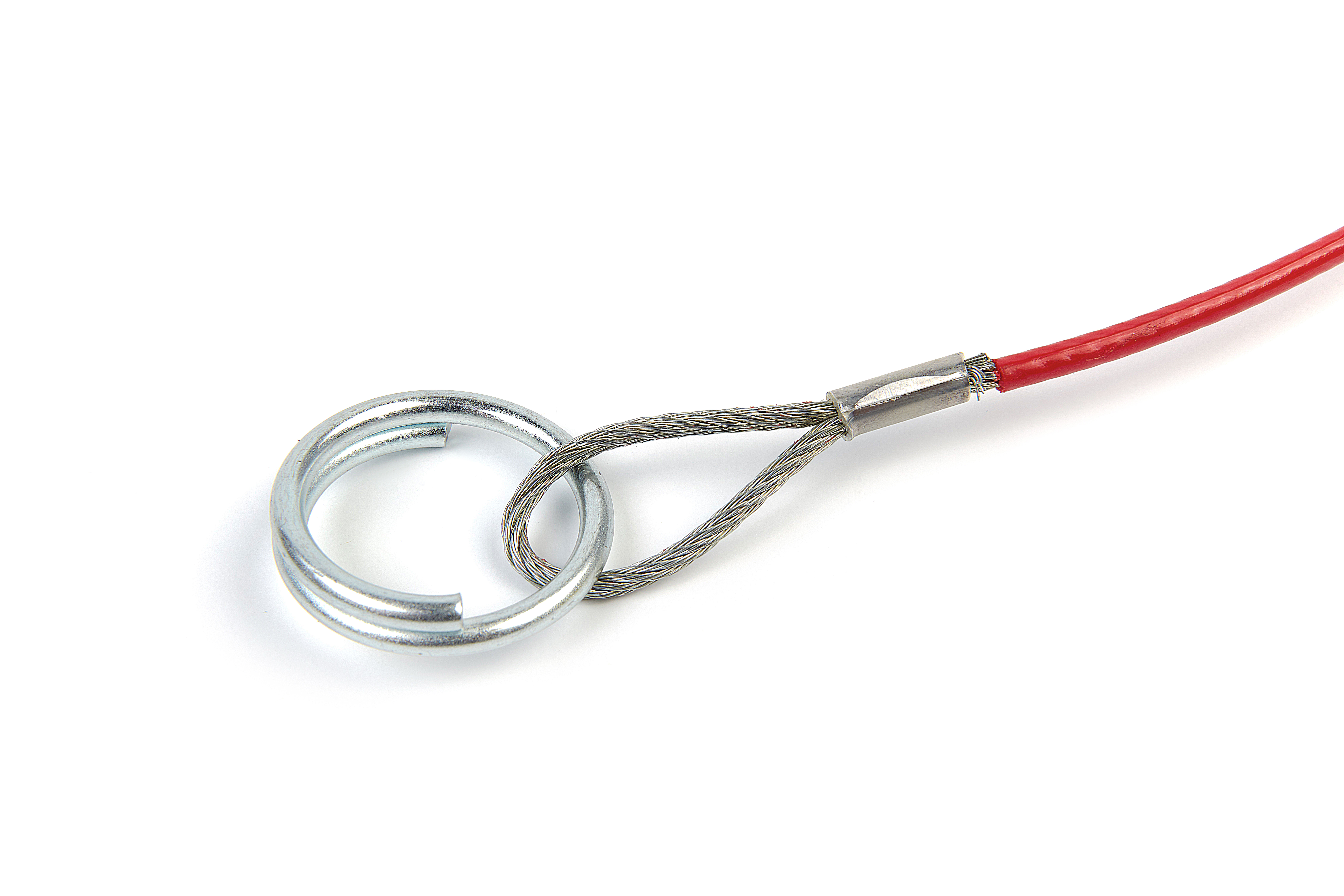 BÜNTE Abreißseil, 800 mm, m. Karabinerhaken/Ring