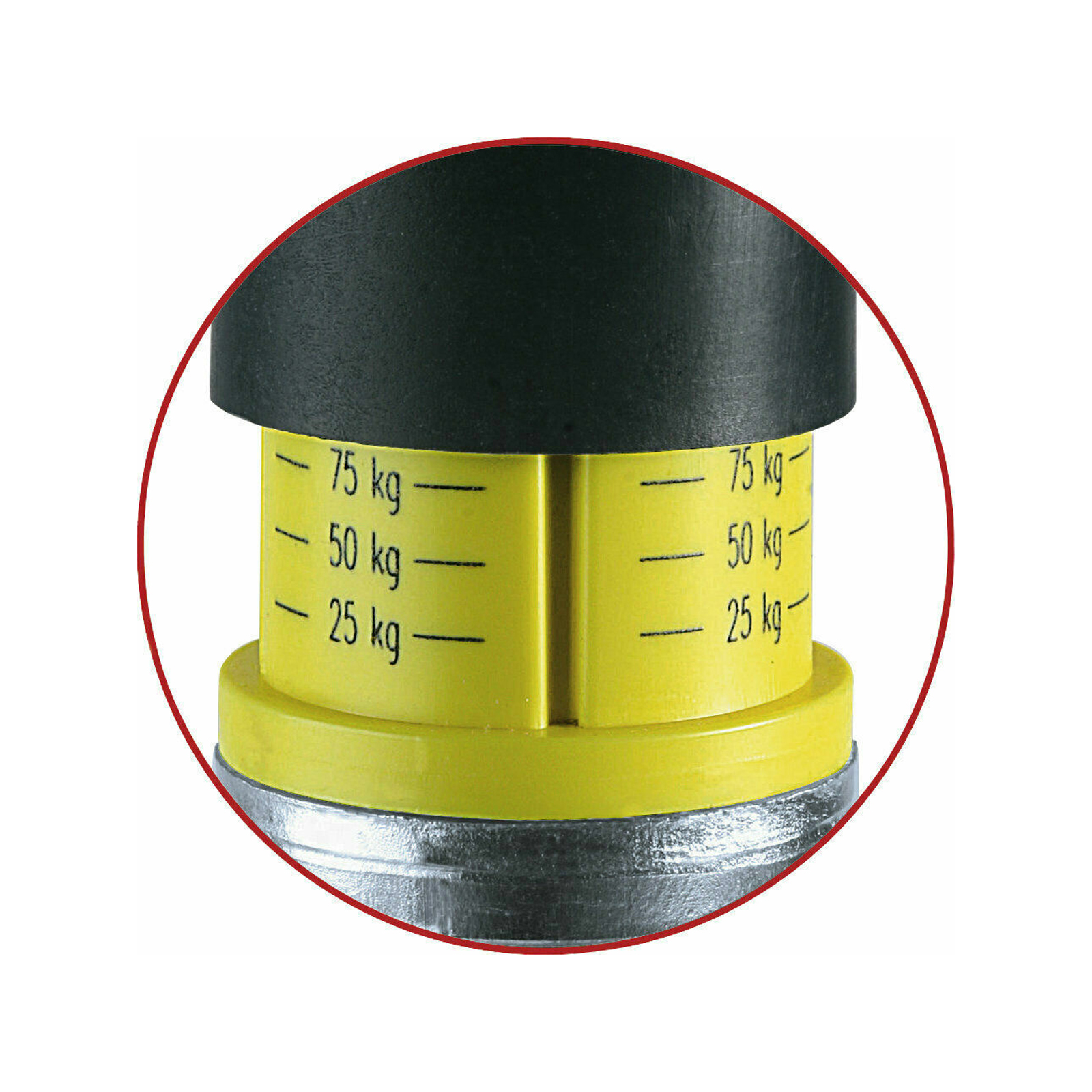 WINTERHOFF Stützrad, Ø 48 mm, m. Waage