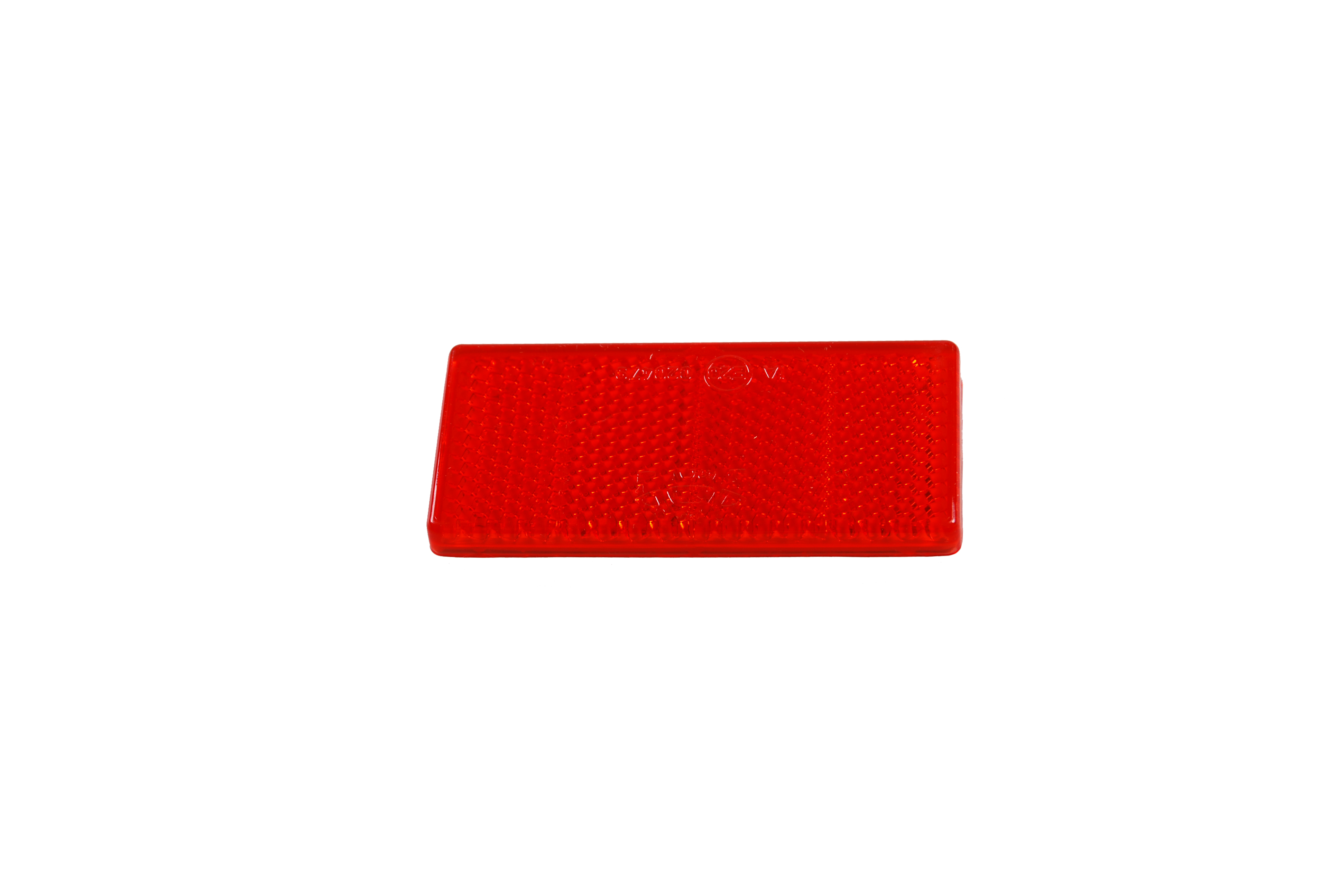 Reflector, rood, 69 x 31,5 mm, met kleeffolie