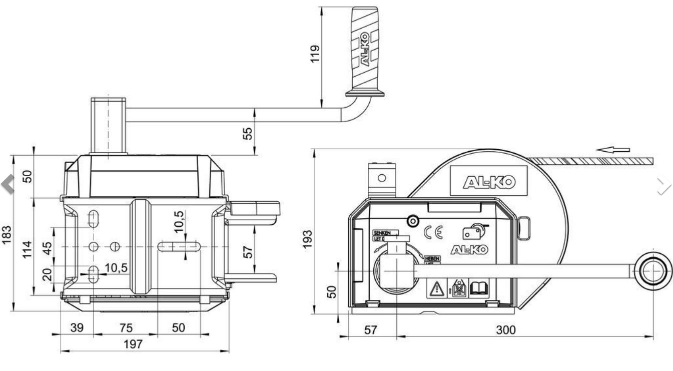 AL-KO Seilwinde 901 A Plus, Zuglast 900 kg