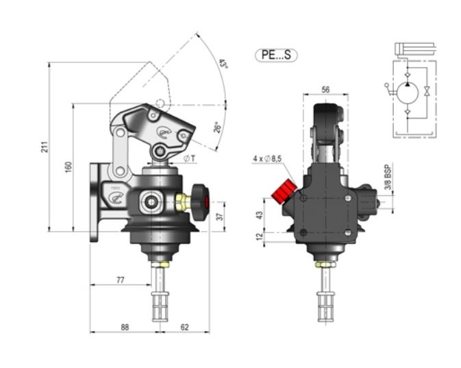 Hand- and forcepump, without p