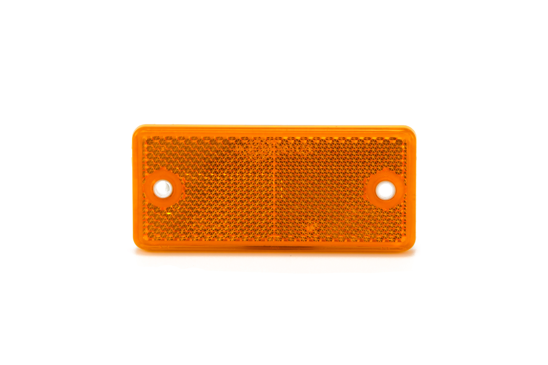Reflector, oranje, 90 x 40 mm, gat/kleeffolie