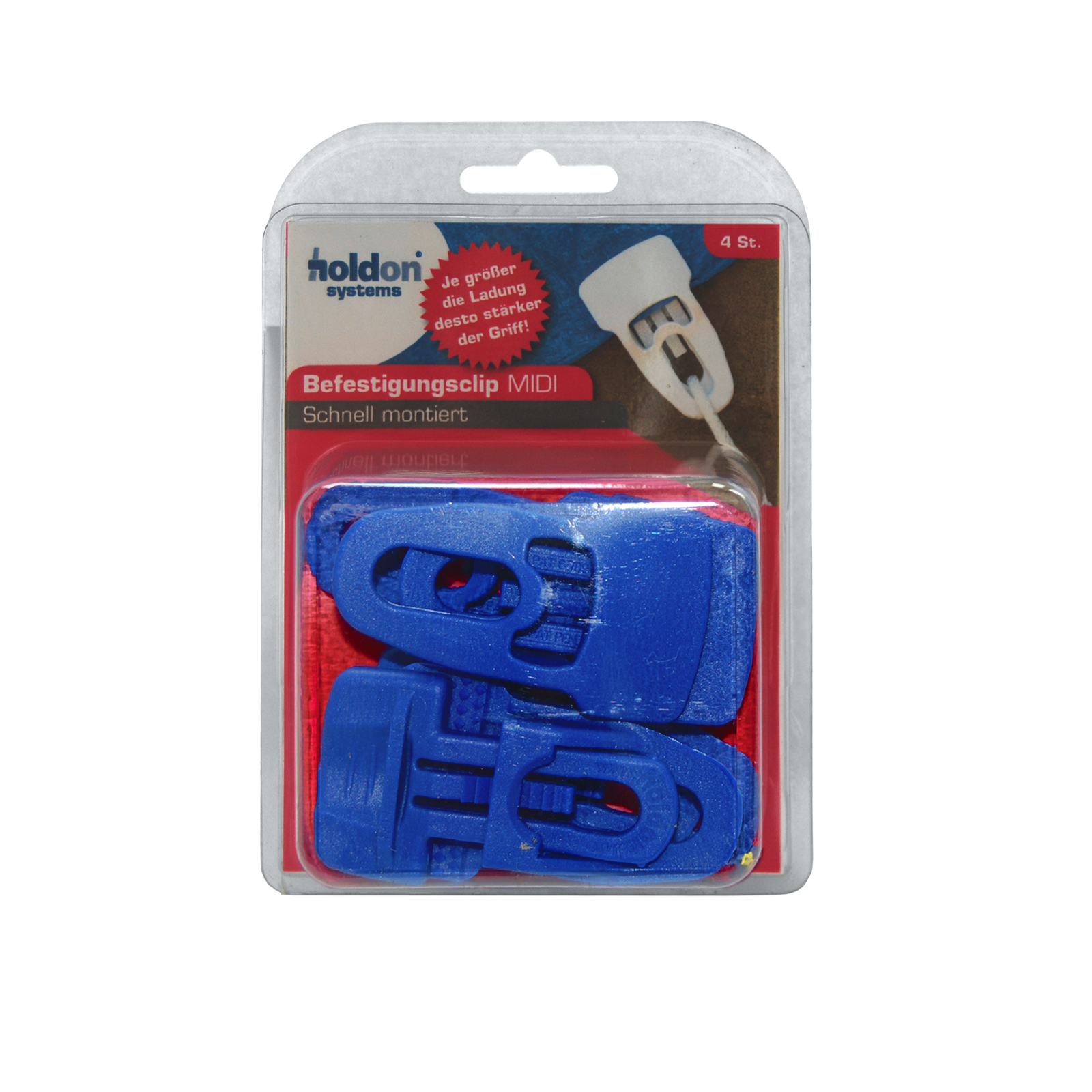 HOLDON Midi Clip Klemmösen (4Stück), blau