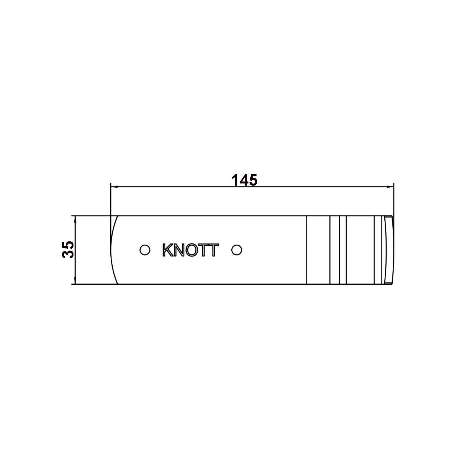 KNOTT Gegenhalter, 35 x 145 mm