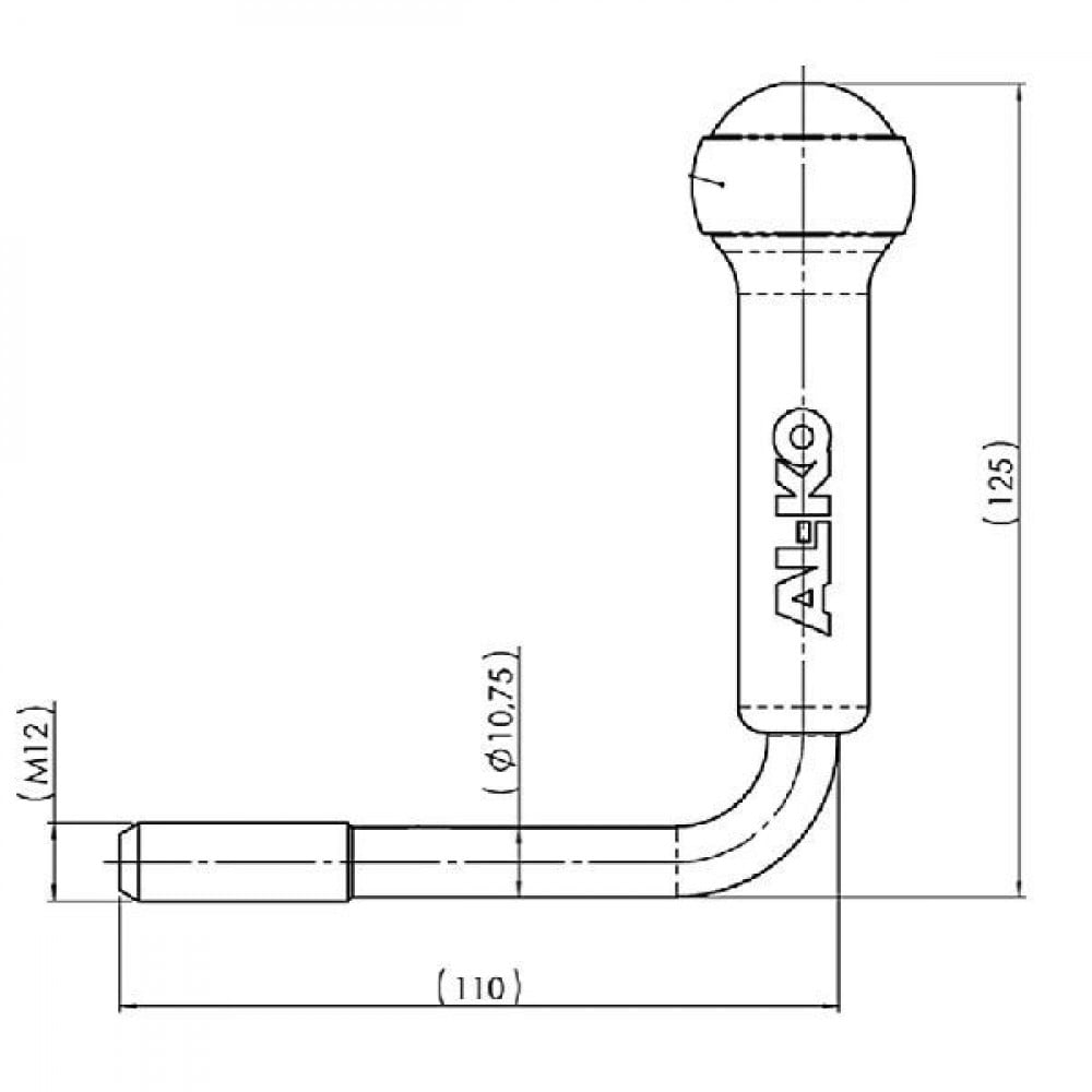 AL-KO Knevelbout M12, voor 150/200 V