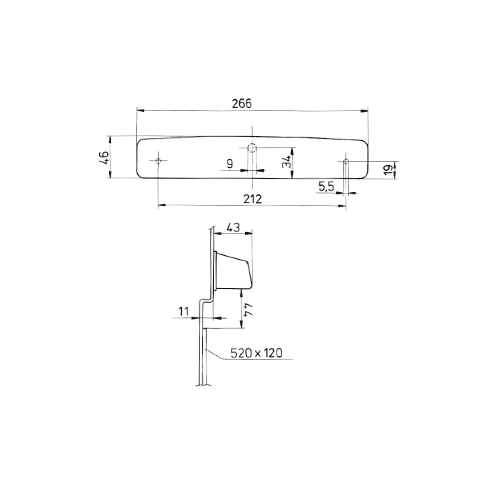 JOKON K 307 Kennzeichenleuchte
