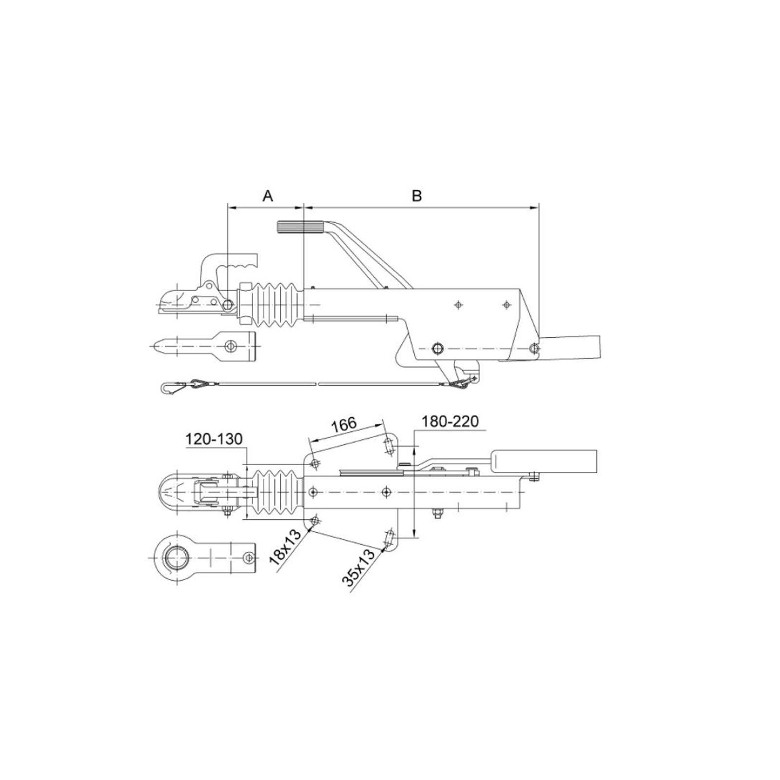 SCHLEGL SFV 14 Oplooprem, 800-1500 kg