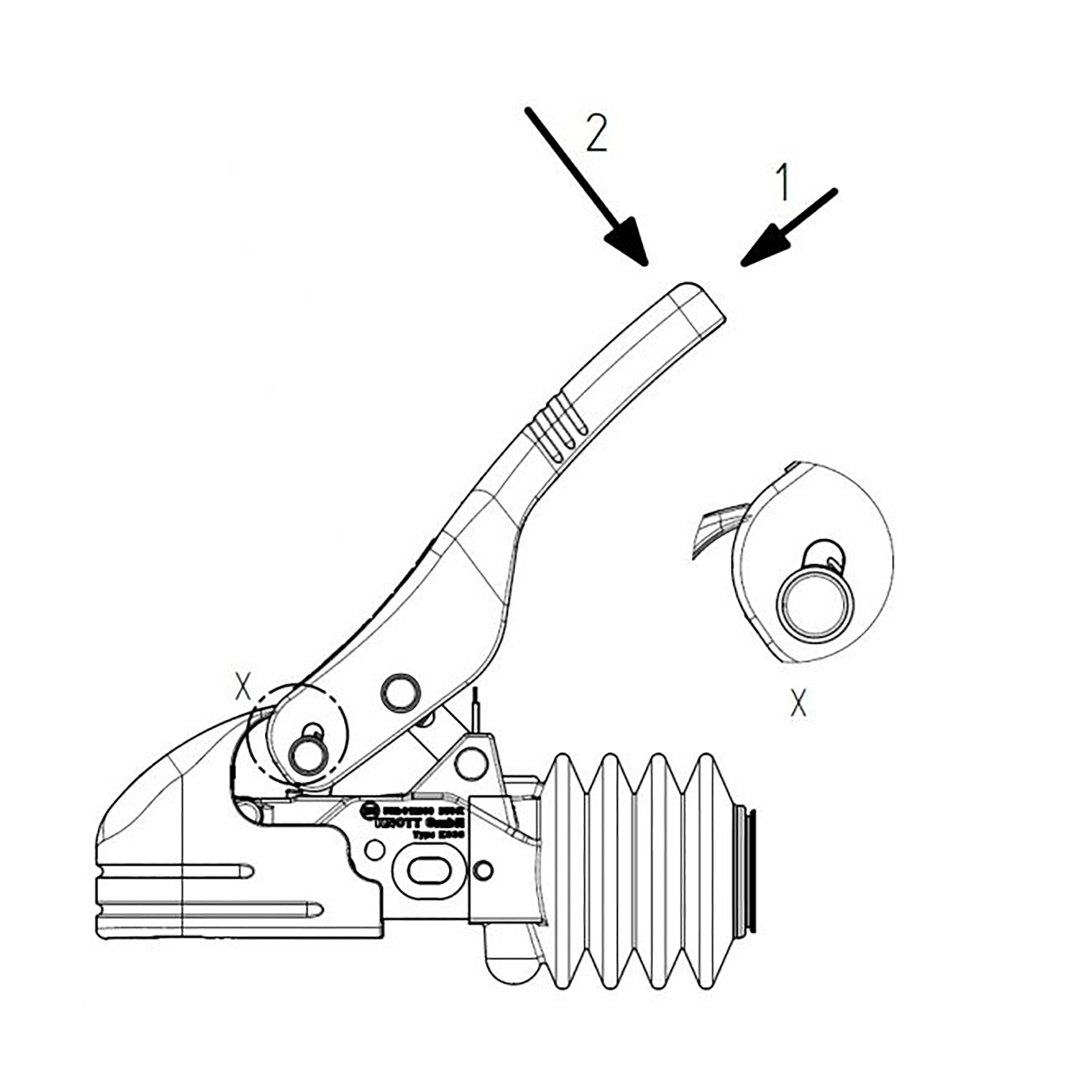 KNOTT KS35, -3500 kg, Ø 60 mm