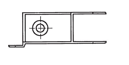 Einfass-Bordwandverschluss, links, 314 mm hoch