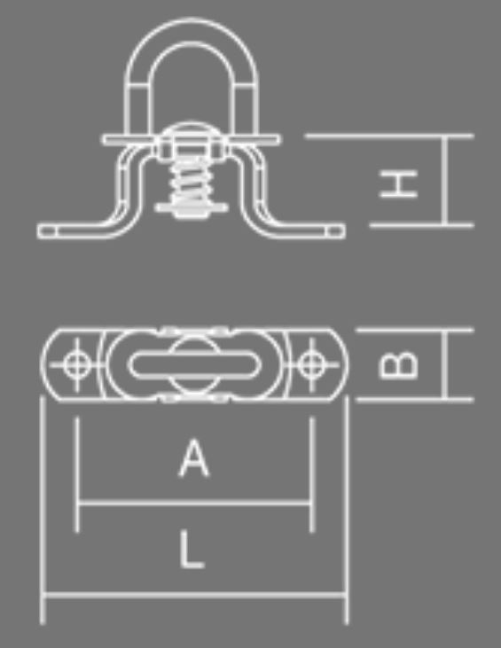 Collapsible rotary lock, galva