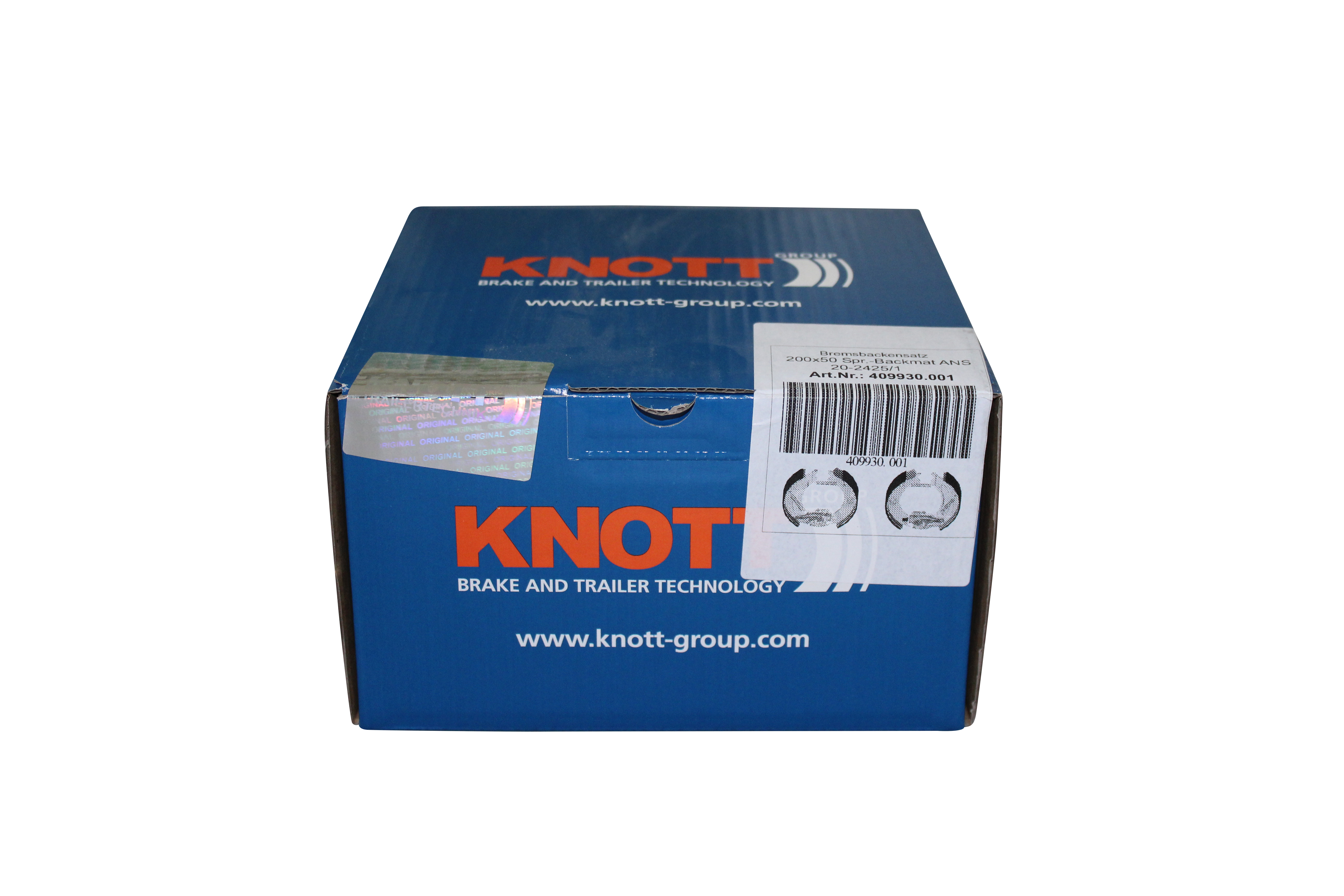 KNOTT Remschoenset, 200 x 50 mm, 20-2425/1, ANS
