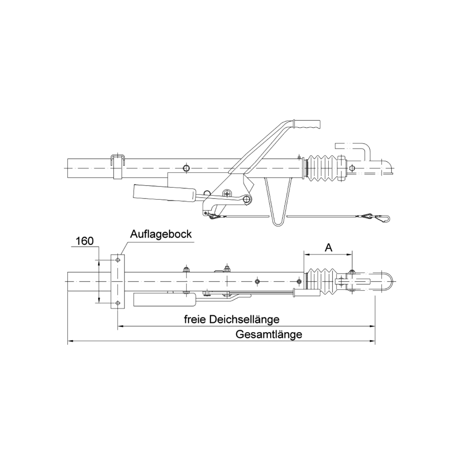 SCHLEGL Auflaufeinrichtung SF14, 800-1500 kg