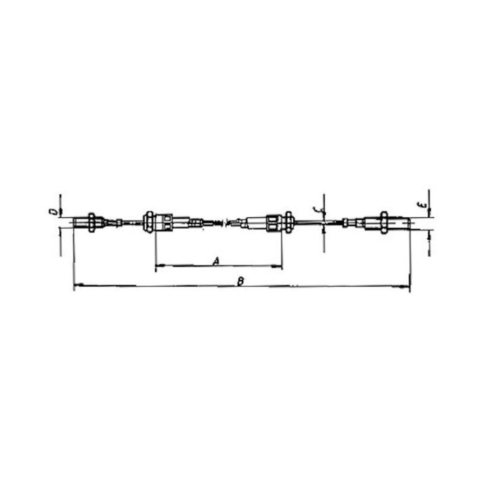 Bowdenzug, HL 1095/SL 1660 mm