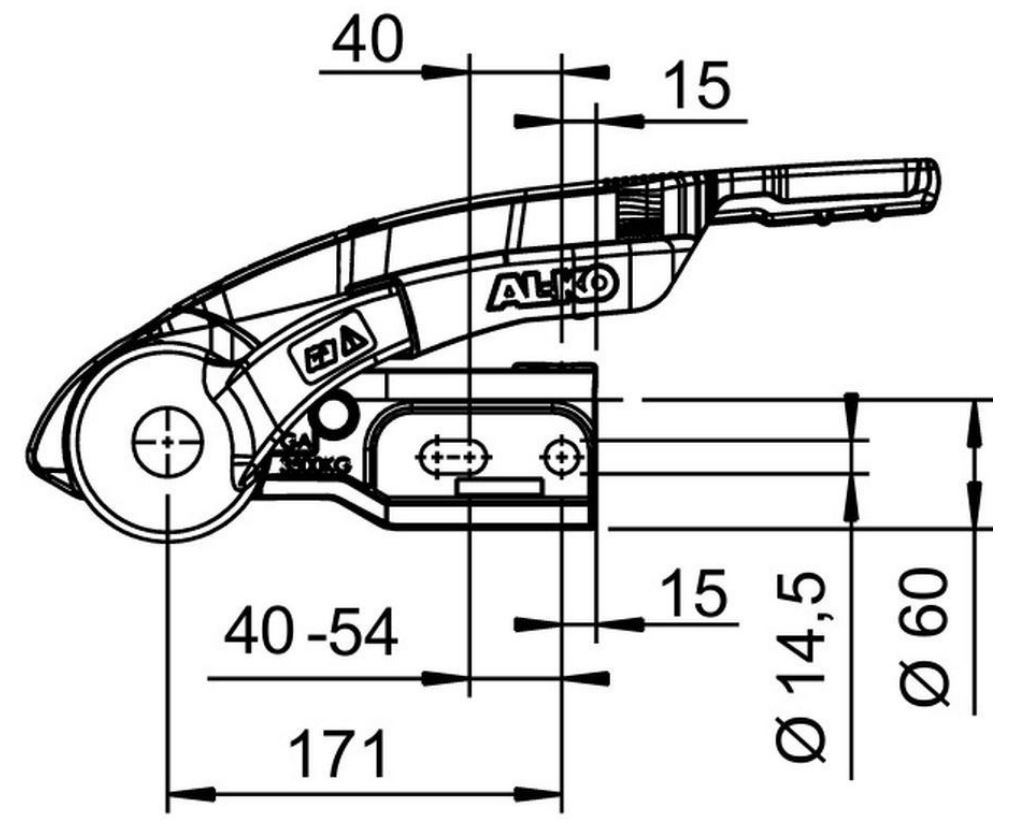 AL-KO AKS 3504, 200-3500 kg, Ø 60 mm