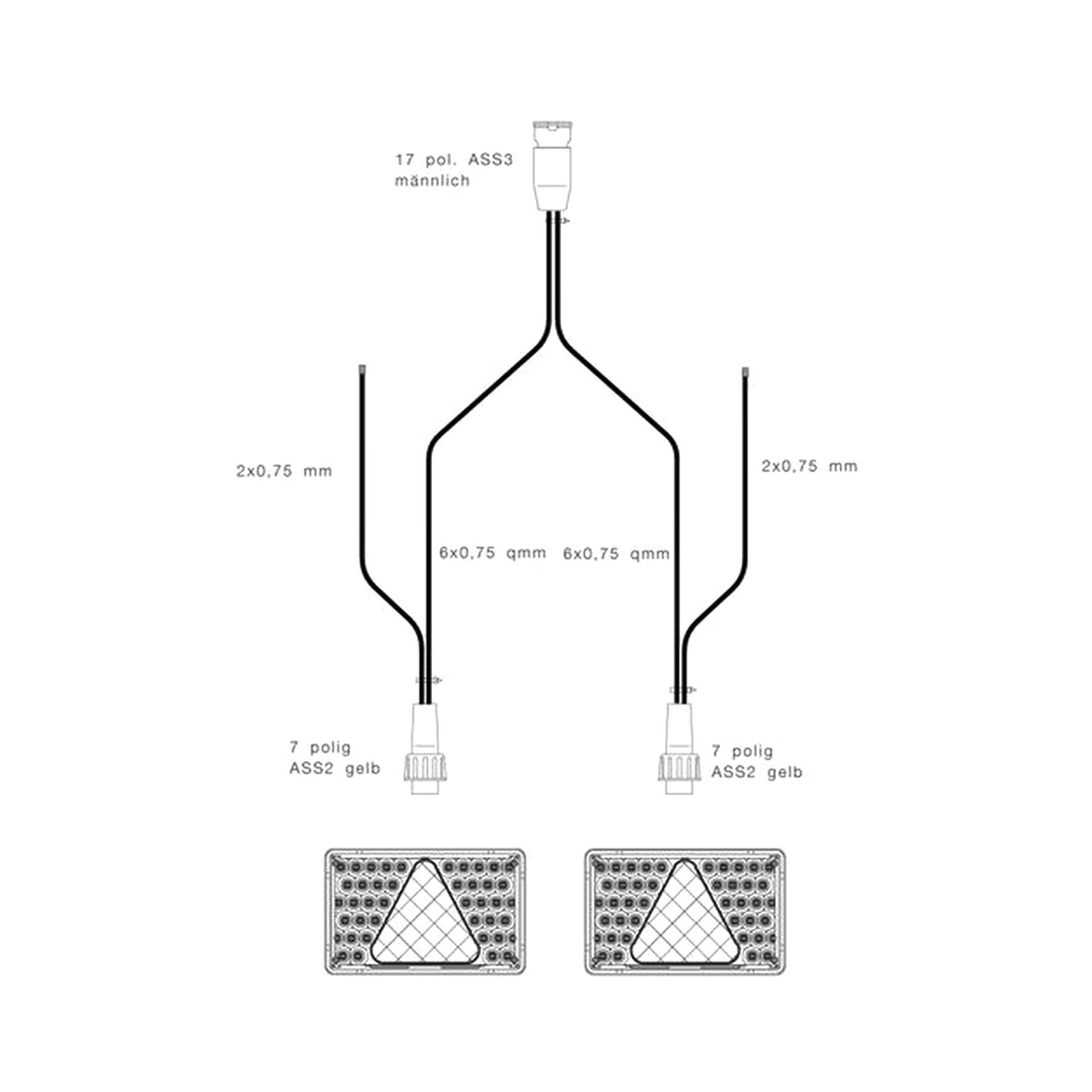 ASPÖCK distribution cable 9 m,