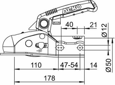 AL-KO AK 270, univers., -2700 kg, Ø 35/40/45/50 mm