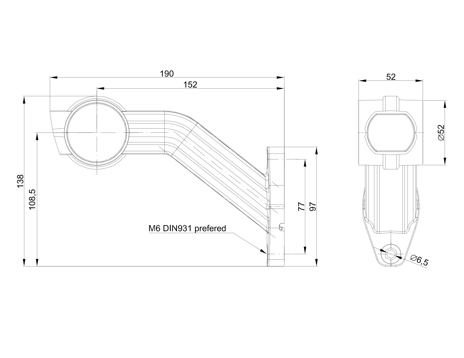 FRISTOM FT-140 F LED, rood/wit/oranje, rechts